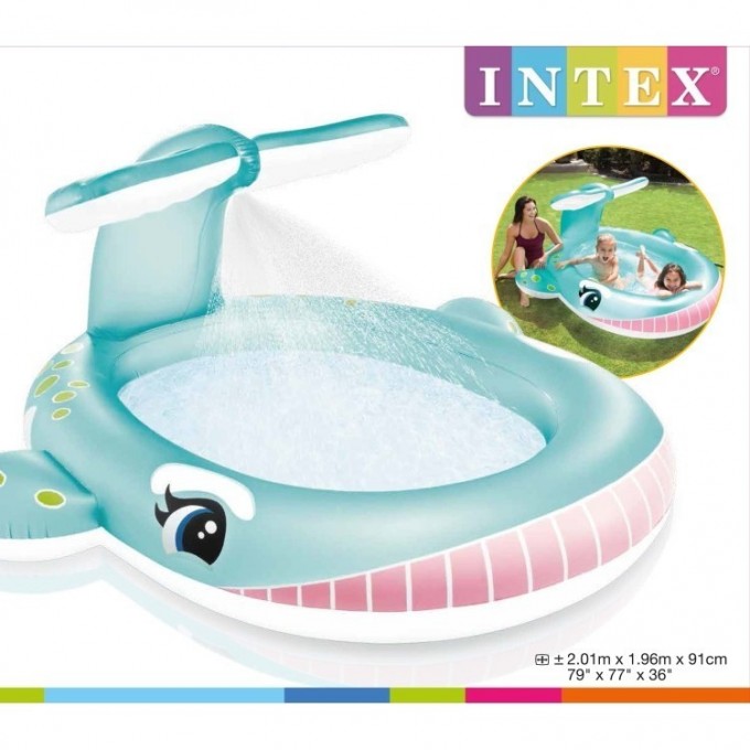 Надувной бассейн INTEX «КИТ» 201х196х91 см 57440